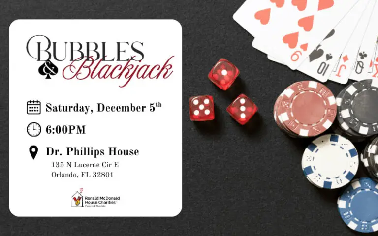 casino-themed event flyer
